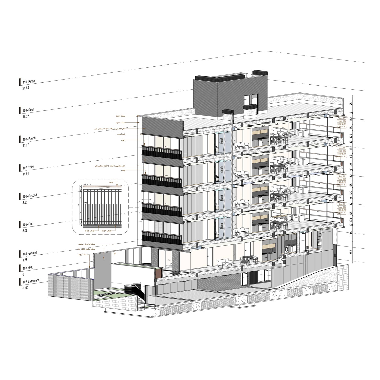 picture no. 3 ofApartment No 27 project, designed by Ahmad Ghodsimanesh & Partners