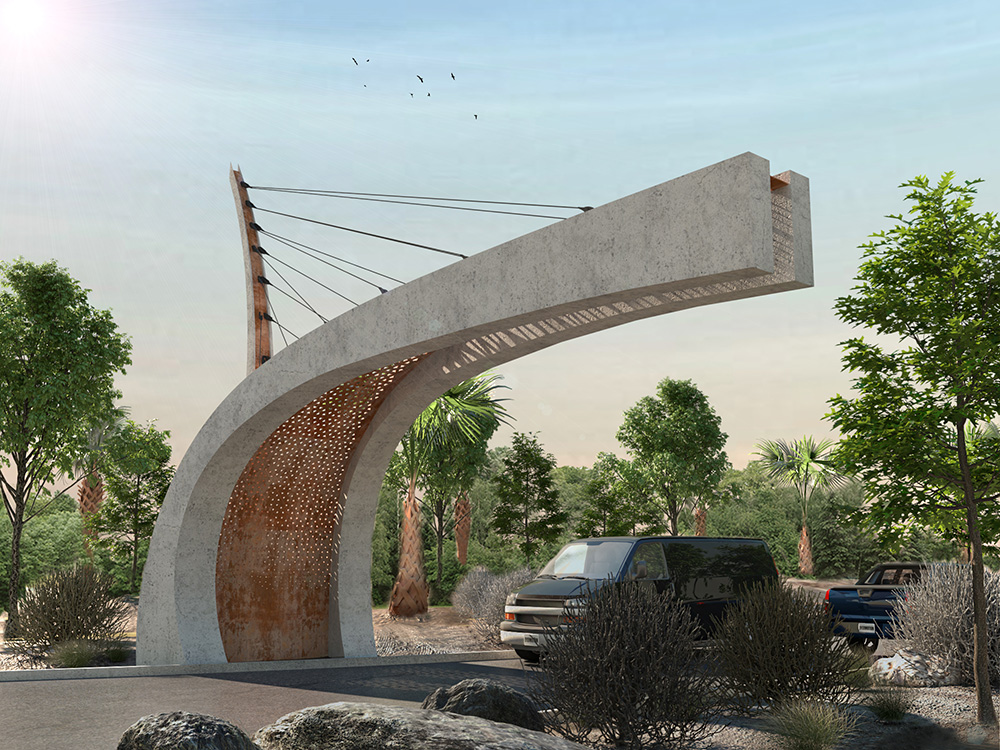 picture no. 2 ofAsalouye Entrance Gateway project, designed by Ahmad Ghodsimanesh & Partners