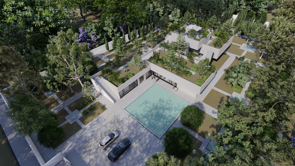 picture no. 1 ofFlying Garden Villa project, designed by Ahmad Ghodsimanesh & Partners